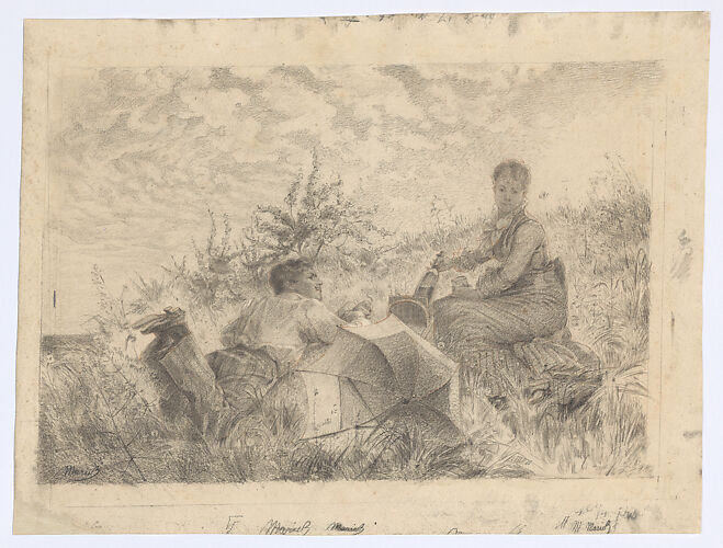 A countryside picnic in the sun