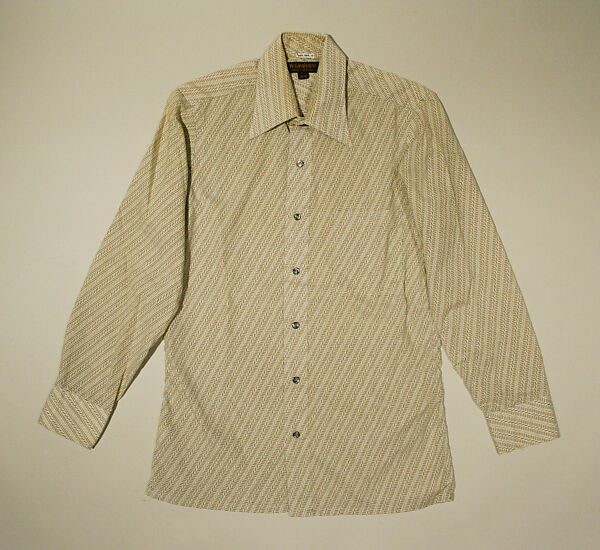 Shirt, Yves Saint Laurent (French, founded 1961), cotton, French 