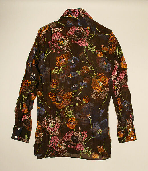 Shirt, silk, probably French