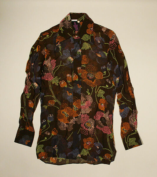 Shirt, silk, probably French 