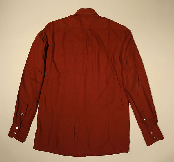 Shirt, Yves Saint Laurent (French, founded 1961), wool, cotton, French
