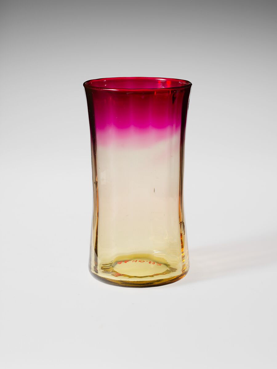 Tumbler, Probably New England Glass Company (American, East Cambridge, Massachusetts, 1818–1888), Blown glass, American 