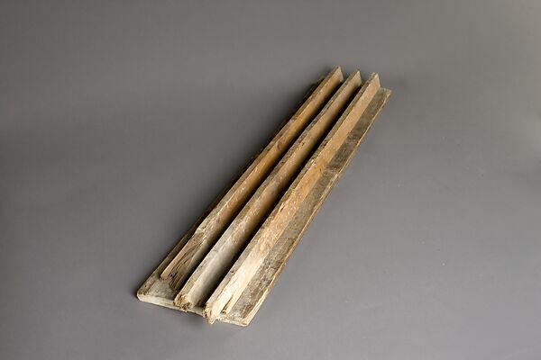Formwork mold used in the cast concrete construction of the Art and Architecture Building, Yale University, New Haven, Paul Rudolph  American, wood