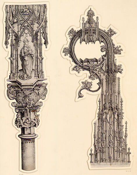 Design for a Crozier, Israhel van Meckenem  German, Engraving