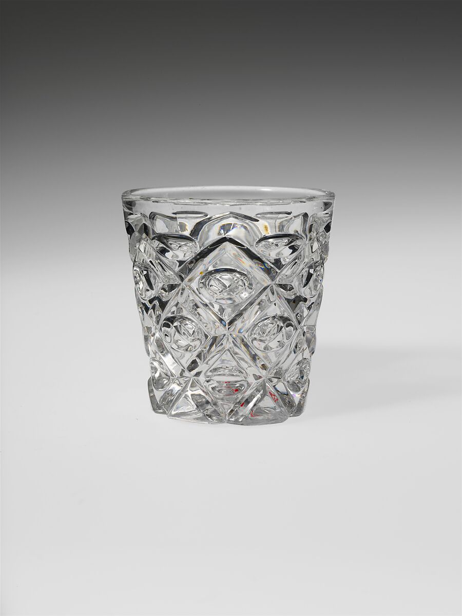 Tumbler, Pressed glass, American 