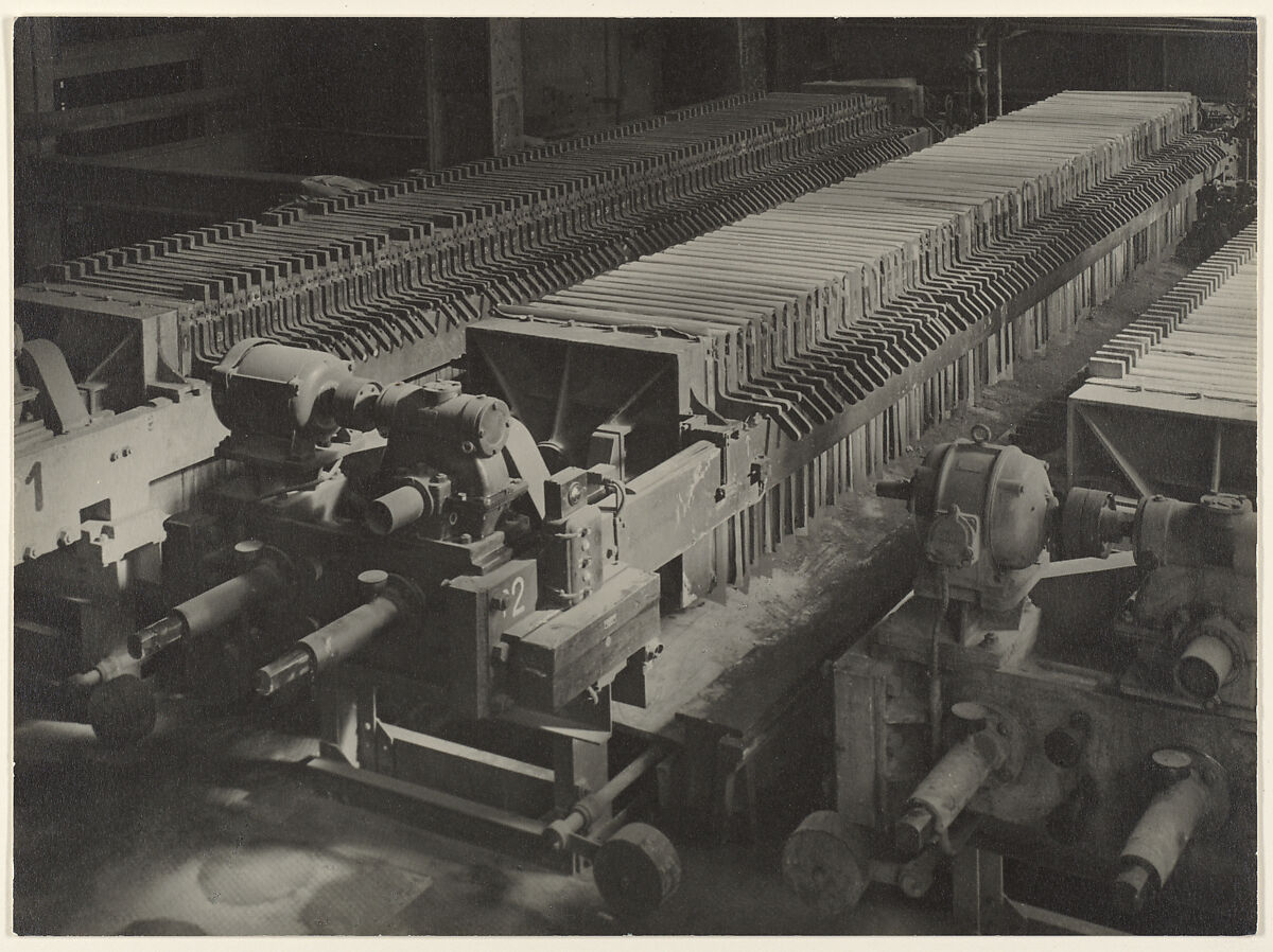 Catalyst Plant, Filter Presses, Ruhrchemie, Oberhausen, Germany, Albert Renger-Patzsch (German, Wurzburg 1897–1966 Wamel), Gelatin silver print 