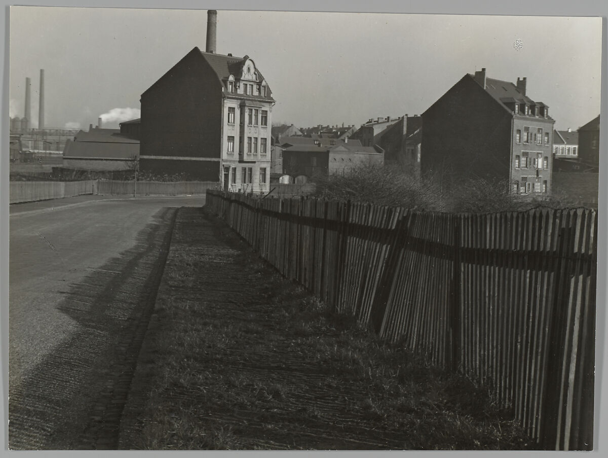 Landscape near Essen, Ruhr Area, Albert Renger-Patzsch (German, Wurzburg 1897–1966 Wamel), Gelatin silver print 