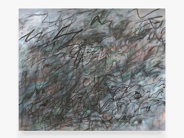 Stelae 3 (Bardu), Julie Mehretu  American, born Ethiopia, Ink and acrylic on canvas
