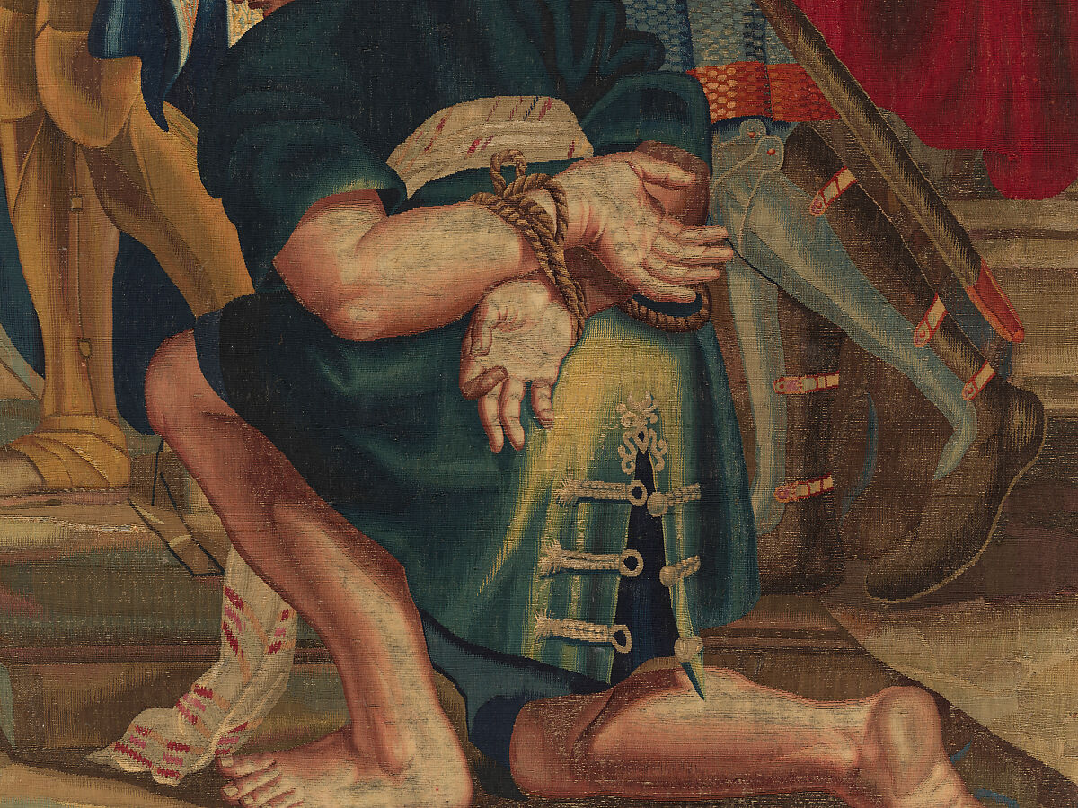 Tancred Frees Herminia, from The Story of Tancred and Clorinda, Michel Corneille the Elder (French, Orléans 1602–1664 Paris), Wool and silk, 8 warps per cm., French, Paris