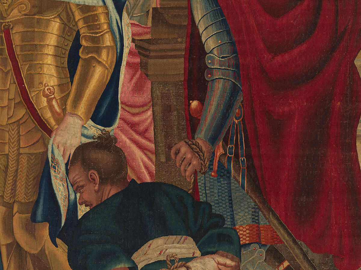 Tancred Frees Herminia, from The Story of Tancred and Clorinda, Michel Corneille the Elder (French, Orléans 1602–1664 Paris), Wool and silk, 8 warps per cm., French, Paris