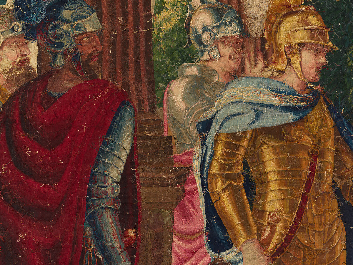 Tancred Frees Herminia, from The Story of Tancred and Clorinda, Michel Corneille the Elder (French, Orléans 1602–1664 Paris), Wool and silk, 8 warps per cm., French, Paris