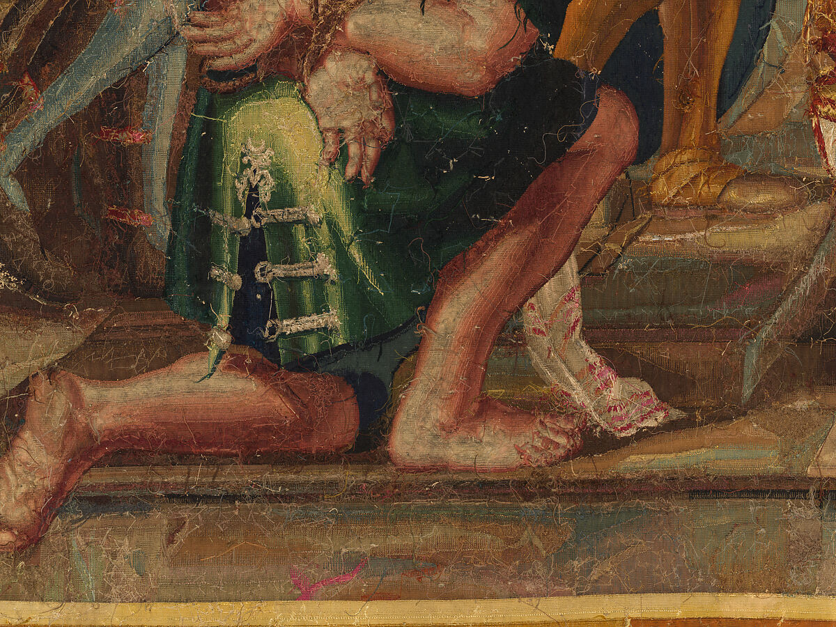 Tancred Frees Herminia, from The Story of Tancred and Clorinda, Michel Corneille the Elder (French, Orléans 1602–1664 Paris), Wool and silk, 8 warps per cm., French, Paris