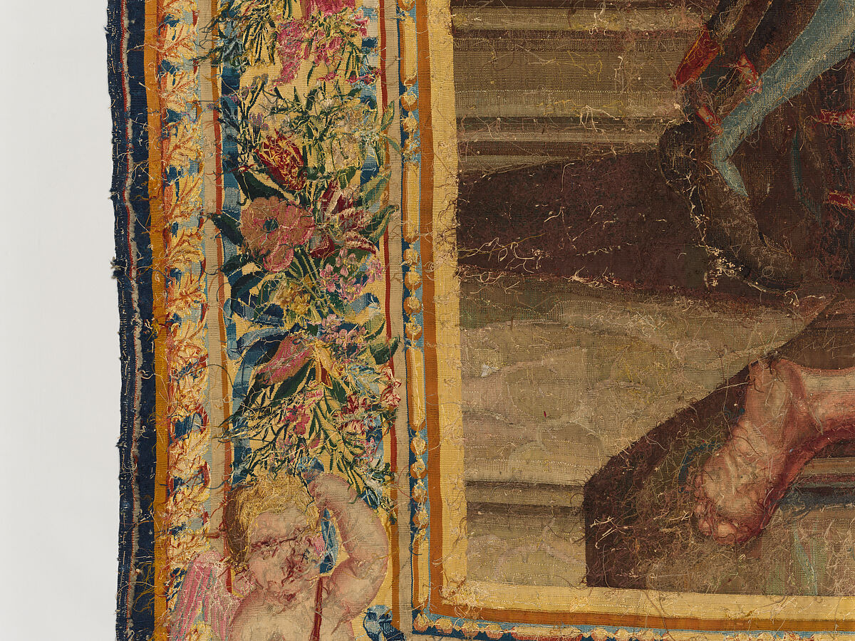Tancred Frees Herminia, from The Story of Tancred and Clorinda, Michel Corneille the Elder (French, Orléans 1602–1664 Paris), Wool and silk, 8 warps per cm., French, Paris