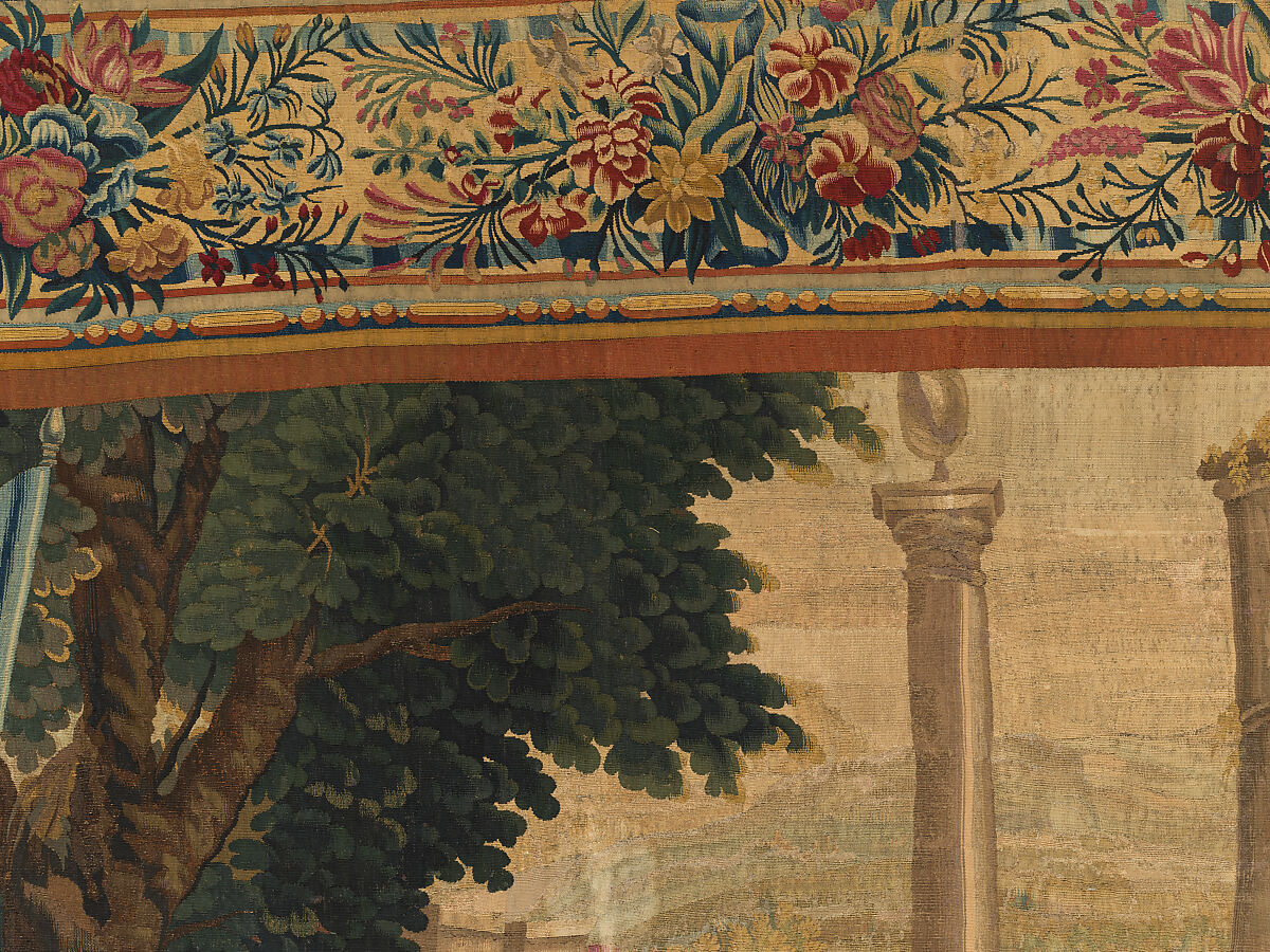 Tancred Frees Herminia, from The Story of Tancred and Clorinda, Michel Corneille the Elder (French, Orléans 1602–1664 Paris), Wool and silk, 8 warps per cm., French, Paris
