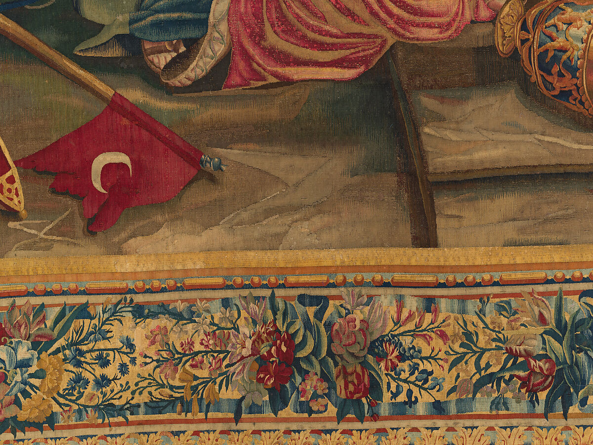 Tancred Frees Herminia, from The Story of Tancred and Clorinda, Michel Corneille the Elder (French, Orléans 1602–1664 Paris), Wool and silk, 8 warps per cm., French, Paris