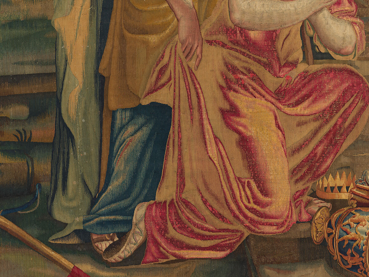Tancred Frees Herminia, from The Story of Tancred and Clorinda, Michel Corneille the Elder (French, Orléans 1602–1664 Paris), Wool and silk, 8 warps per cm., French, Paris