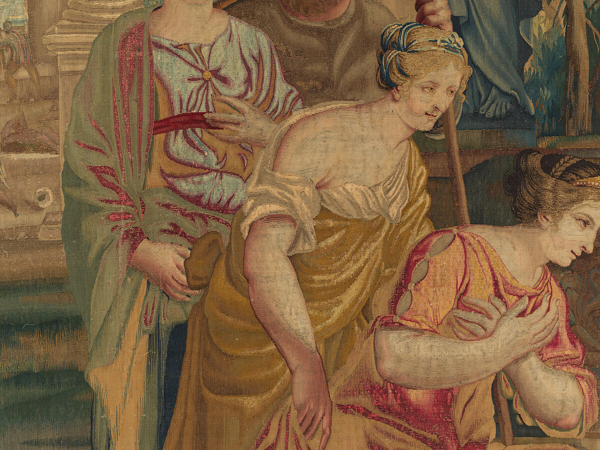 Tancred Frees Herminia, from The Story of Tancred and Clorinda, Michel Corneille the Elder (French, Orléans 1602–1664 Paris), Wool and silk, 8 warps per cm., French, Paris