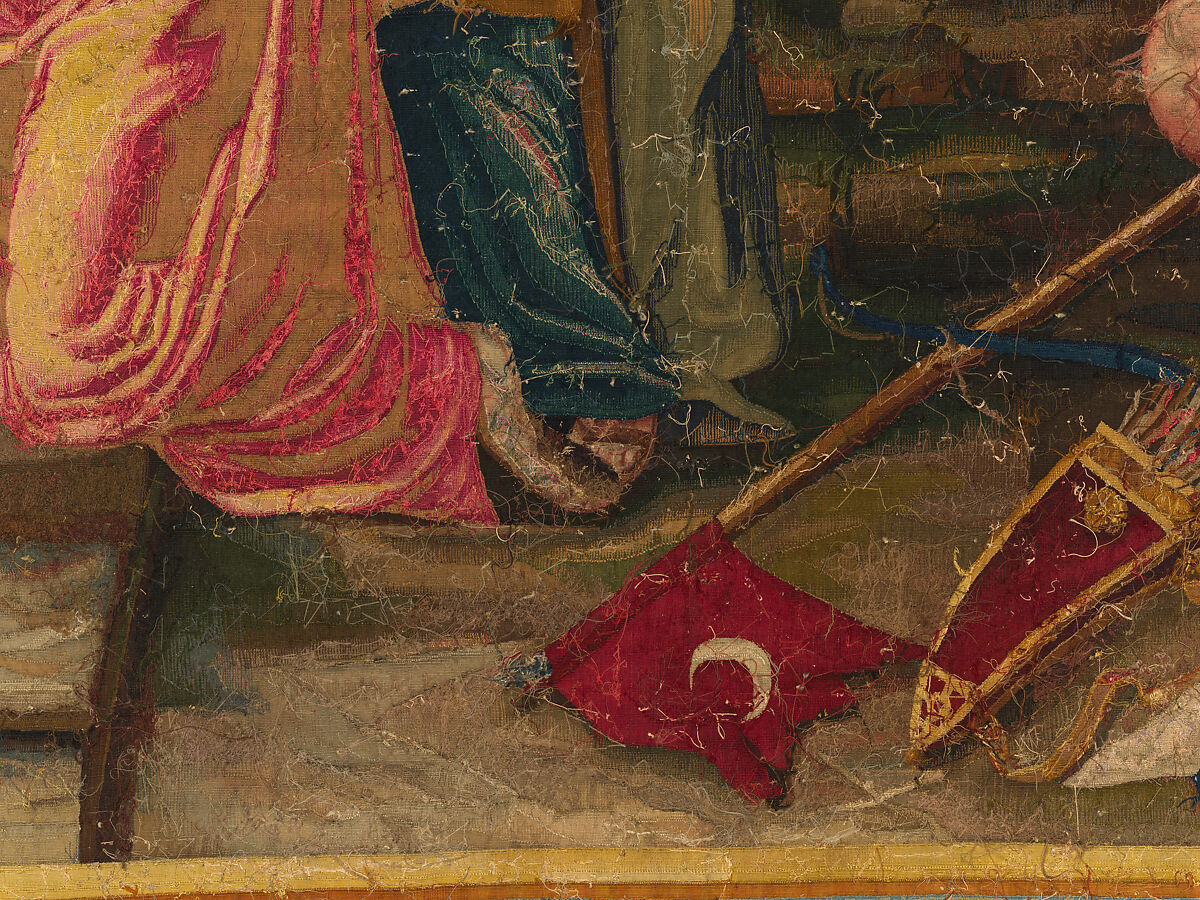Tancred Frees Herminia, from The Story of Tancred and Clorinda, Michel Corneille the Elder (French, Orléans 1602–1664 Paris), Wool and silk, 8 warps per cm., French, Paris