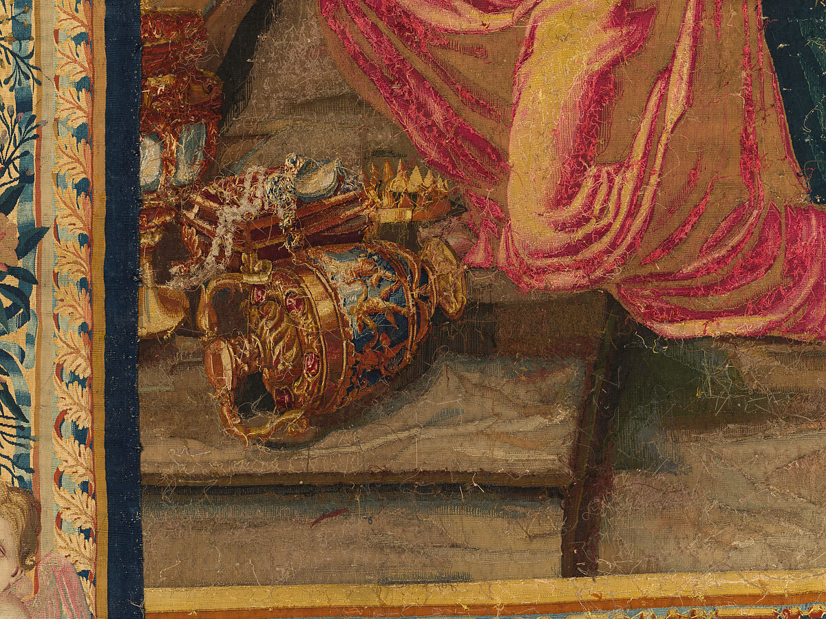 Tancred Frees Herminia, from The Story of Tancred and Clorinda, Michel Corneille the Elder (French, Orléans 1602–1664 Paris), Wool and silk, 8 warps per cm., French, Paris