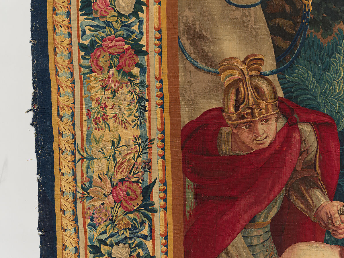 Tancred Frees Herminia, from The Story of Tancred and Clorinda, Michel Corneille the Elder (French, Orléans 1602–1664 Paris), Wool and silk, 8 warps per cm., French, Paris
