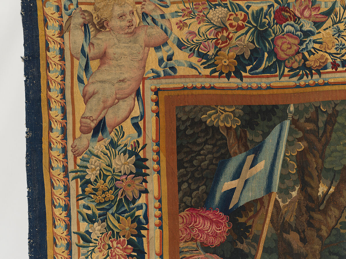 Tancred Frees Herminia, from The Story of Tancred and Clorinda, Michel Corneille the Elder (French, Orléans 1602–1664 Paris), Wool and silk, 8 warps per cm., French, Paris