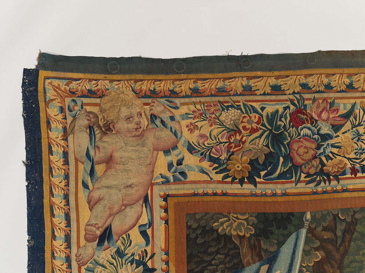 Tancred Frees Herminia, from The Story of Tancred and Clorinda, Michel Corneille the Elder (French, Orléans 1602–1664 Paris), Wool and silk, 8 warps per cm., French, Paris