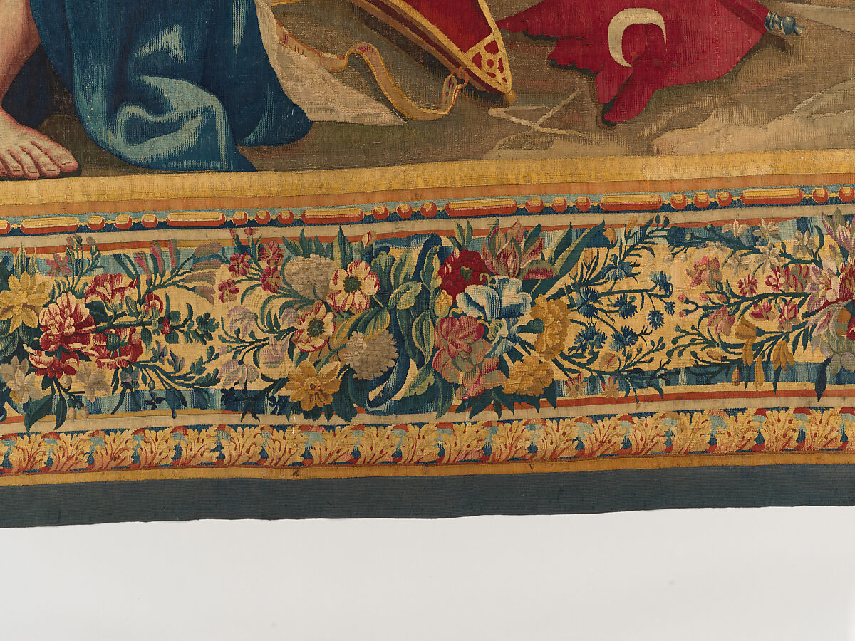 Tancred Frees Herminia, from The Story of Tancred and Clorinda, Michel Corneille the Elder (French, Orléans 1602–1664 Paris), Wool and silk, 8 warps per cm., French, Paris