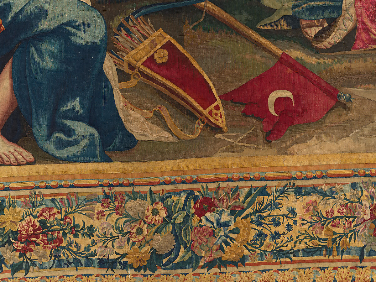 Tancred Frees Herminia, from The Story of Tancred and Clorinda, Michel Corneille the Elder (French, Orléans 1602–1664 Paris), Wool and silk, 8 warps per cm., French, Paris