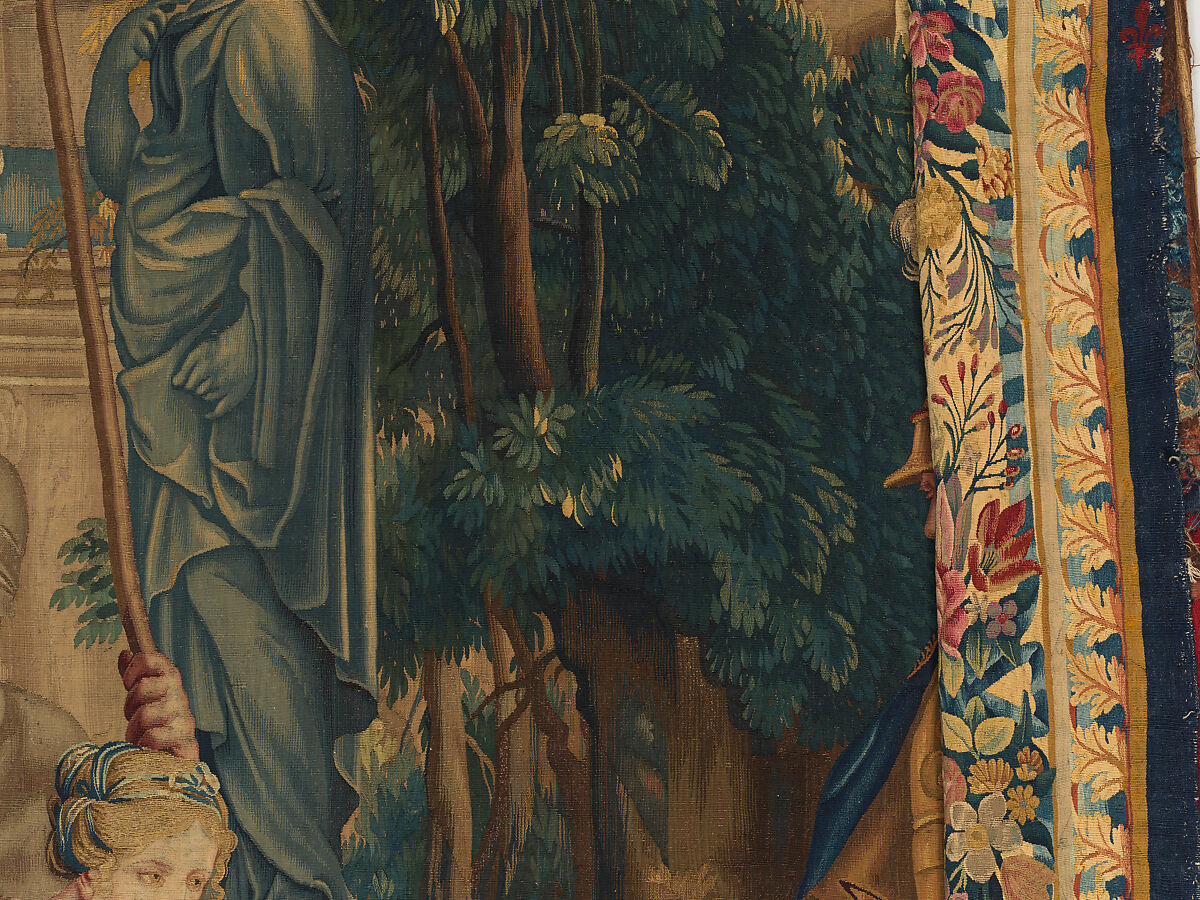 Tancred Frees Herminia, from The Story of Tancred and Clorinda, Michel Corneille the Elder (French, Orléans 1602–1664 Paris), Wool and silk, 8 warps per cm., French, Paris