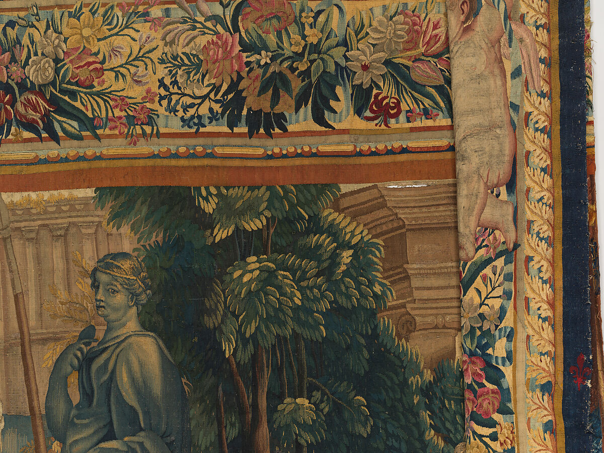 Tancred Frees Herminia, from The Story of Tancred and Clorinda, Michel Corneille the Elder (French, Orléans 1602–1664 Paris), Wool and silk, 8 warps per cm., French, Paris