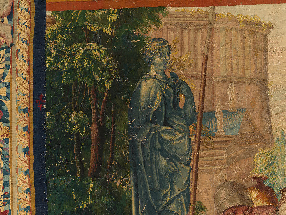Tancred Frees Herminia, from The Story of Tancred and Clorinda, Michel Corneille the Elder (French, Orléans 1602–1664 Paris), Wool and silk, 8 warps per cm., French, Paris
