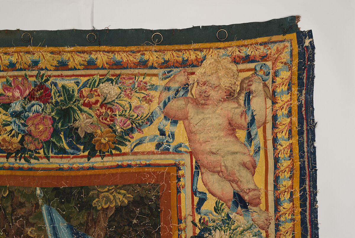 Tancred Frees Herminia, from The Story of Tancred and Clorinda, Michel Corneille the Elder (French, Orléans 1602–1664 Paris), Wool and silk, 8 warps per cm., French, Paris