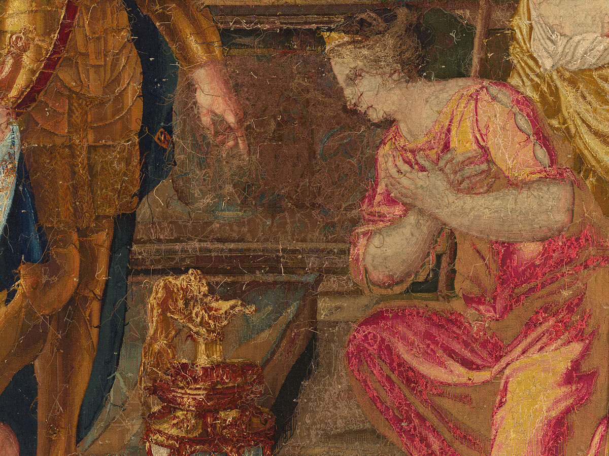 Tancred Frees Herminia, from The Story of Tancred and Clorinda, Michel Corneille the Elder (French, Orléans 1602–1664 Paris), Wool and silk, 8 warps per cm., French, Paris