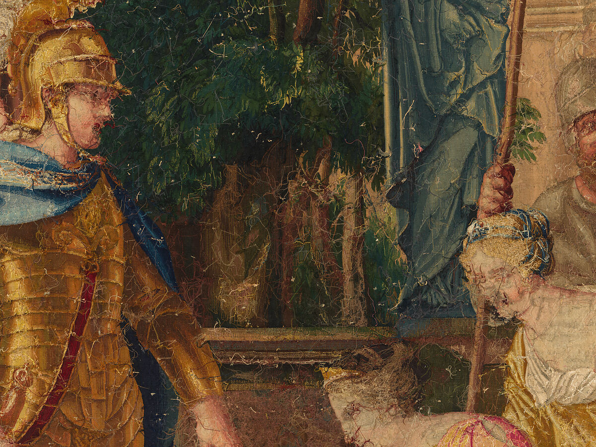 Tancred Frees Herminia, from The Story of Tancred and Clorinda, Michel Corneille the Elder (French, Orléans 1602–1664 Paris), Wool and silk, 8 warps per cm., French, Paris