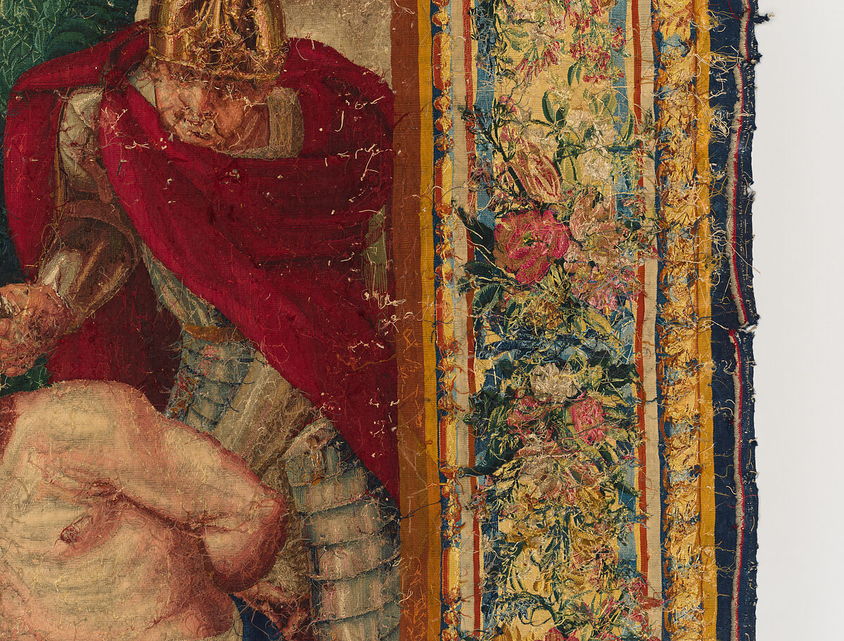 Tancred Frees Herminia, from The Story of Tancred and Clorinda, Michel Corneille the Elder (French, Orléans 1602–1664 Paris), Wool and silk, 8 warps per cm., French, Paris