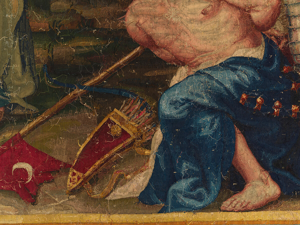 Tancred Frees Herminia, from The Story of Tancred and Clorinda, Michel Corneille the Elder (French, Orléans 1602–1664 Paris), Wool and silk, 8 warps per cm., French, Paris