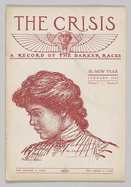 Covers of The Crisis 3, no. 3, John Henry Adams Jr.  American, Ink on paper