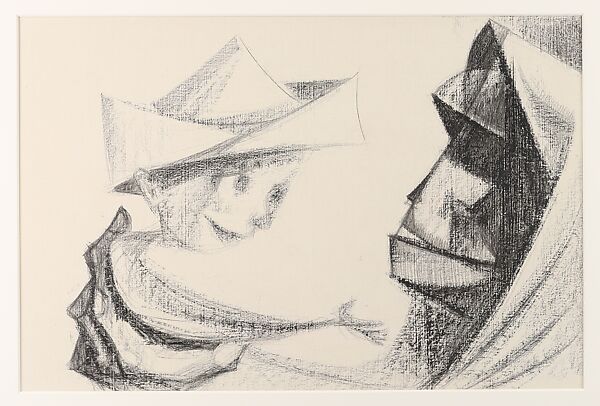The Parade, Si Lewen (American, Lublin, Poland 1918–2016), Manufactured charcoal, pencil, crayon, ink, scratching, and hand applied gesso on paperboard