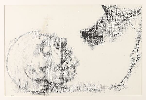 The Parade, Si Lewen (American, Lublin, Poland 1918–2016), Manufactured charcoal, pencil, crayon, ink, scratching, and hand applied gesso on paperboard