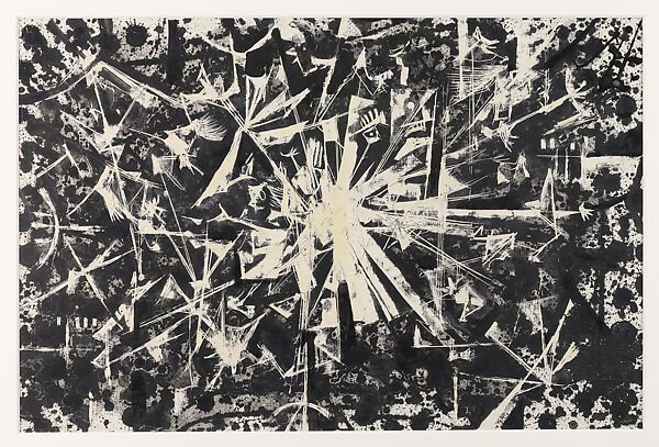 The Parade, Si Lewen (American, Lublin, Poland 1918–2016), Manufactured charcoal, pencil, crayon, ink, scratching, and hand applied gesso on paperboard