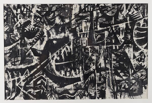The Parade, Si Lewen (American, Lublin, Poland 1918–2016), Manufactured charcoal, pencil, crayon, ink, scratching, and hand applied gesso on paperboard