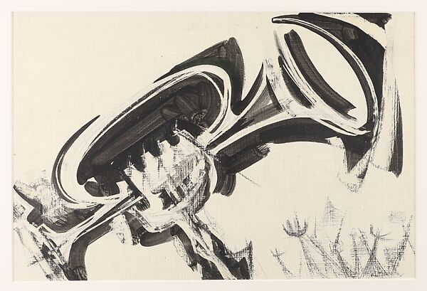 The Parade, Si Lewen (American, Lublin, Poland 1918–2016), Manufactured charcoal, pencil, crayon, ink, scratching, and hand applied gesso on paperboard
