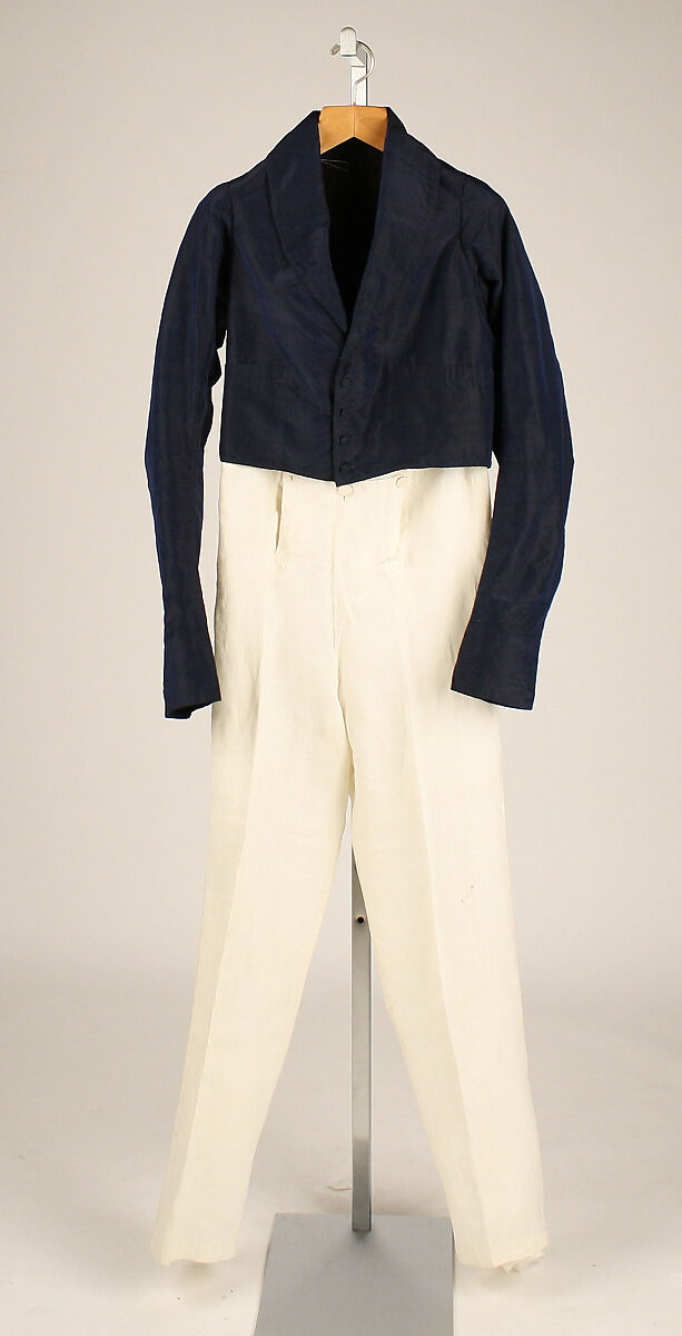 Suit, silk, linen, American 