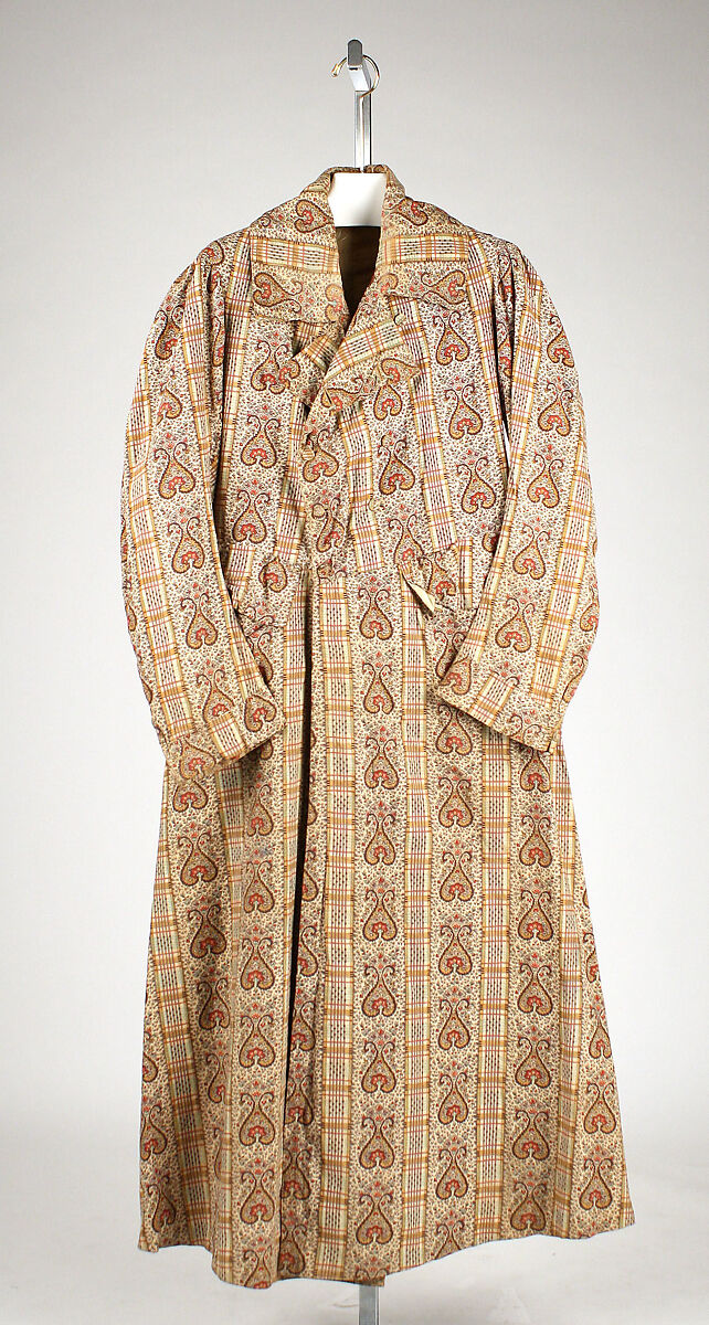 Dressing gown, cotton, British 