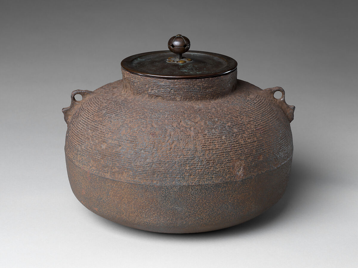 Tenmyō Kettle, Named “Taya Itome”, Cast iron, Japan