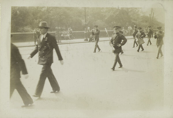 [New York Album: Decoration Day Parade, Band], Berenice Abbott (American, Springfield, Ohio 1898–1991 Monson, Maine), Gelatin silver print 