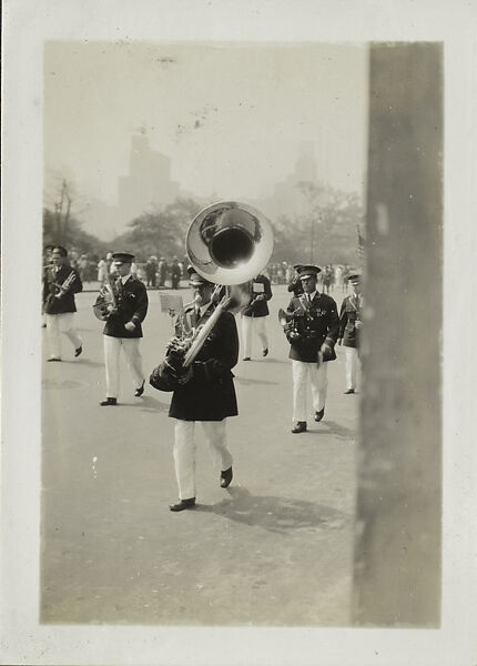 [New York Album: Decoration Day Parade, Wind Instruments], Berenice Abbott (American, Springfield, Ohio 1898–1991 Monson, Maine), Gelatin silver print 