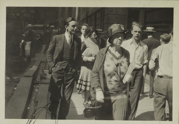 [New York Album: Pedestrians in Sunlight], Berenice Abbott (American, Springfield, Ohio 1898–1991 Monson, Maine), Gelatin silver print 