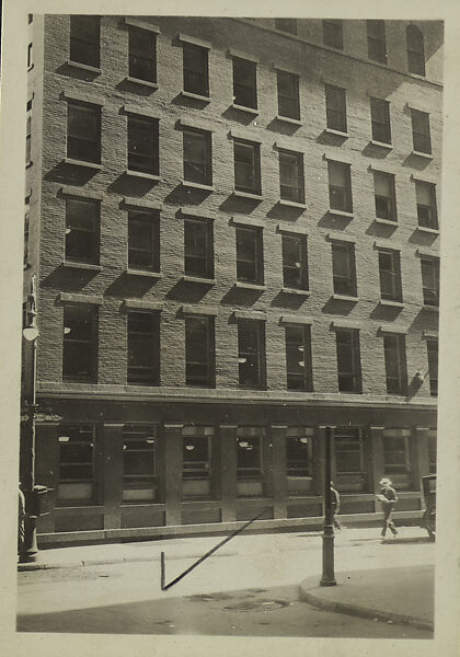 [New York Album: Building from Across the Street], Berenice Abbott (American, Springfield, Ohio 1898–1991 Monson, Maine), Gelatin silver print
