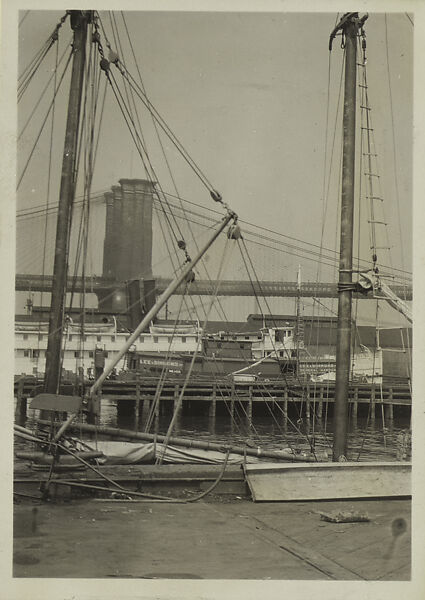 [New York Album: Pier 17, South Street Seaport, from Fulton Street to Wall Street], Berenice Abbott (American, Springfield, Ohio 1898–1991 Monson, Maine), Gelatin silver print 